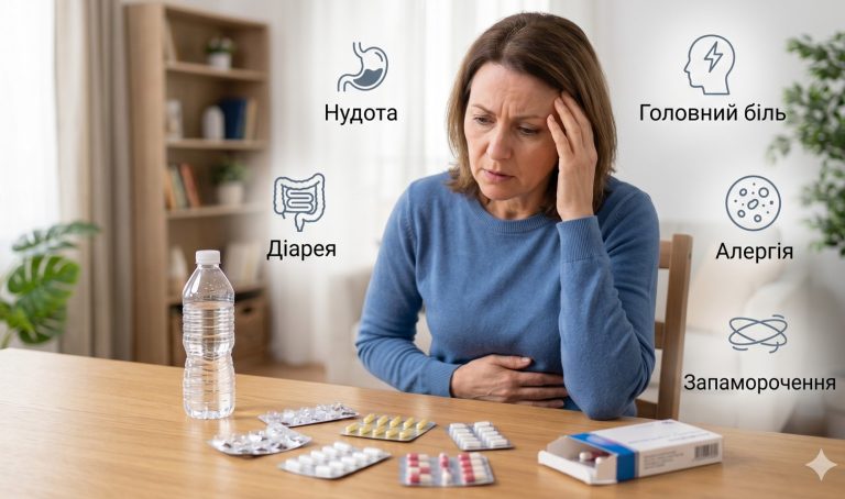 Побічні дії після прийому антибіотиків