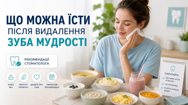 Що можна їсти після видалення зуба мудрості