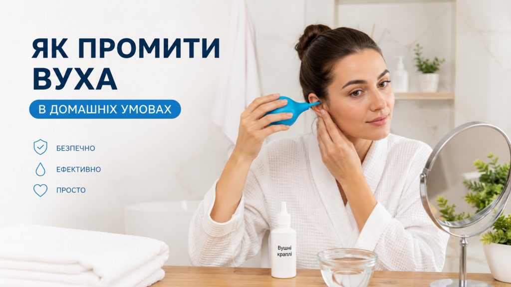 Як промити вуха в домашніх умовах